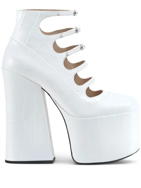Pantofi cu toc Marc Jacobs cu platformă alb