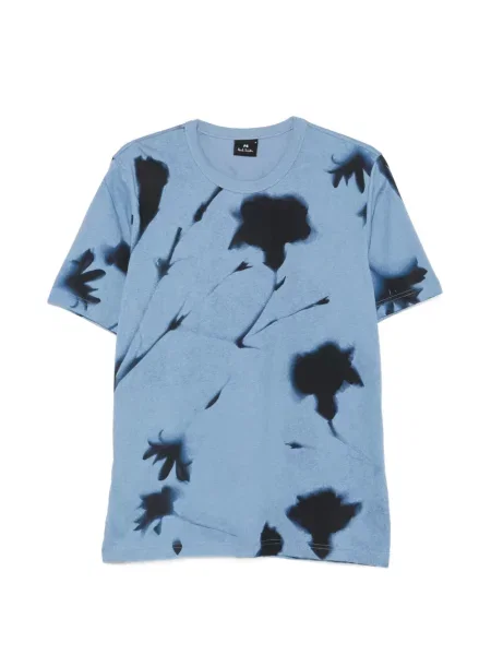 Tricou Ps Paul Smith cu model floral cu imagine albastru