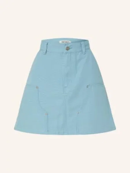 Carhartt Wip Džínová Sukně Maeve tmavě modrá