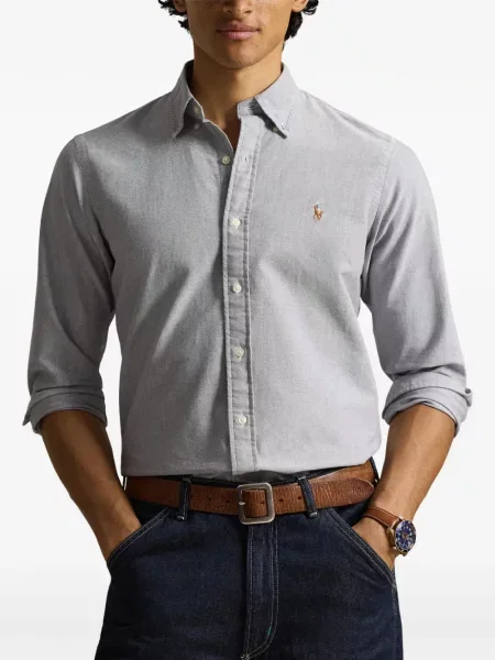 Czapka z daszkiem Polo Ralph Lauren w kratkę z twillu biznesowa niebieska