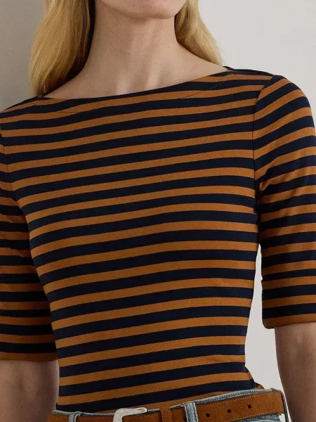 Блузка Lauren Ralph Lauren візерунок коричневий