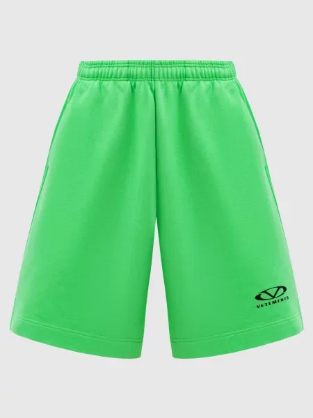 Шорти з принтом логотипа Vetements зелені