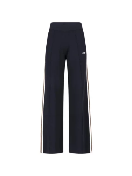 Pantaloni Autry cu dungi cu imagine alergare negru