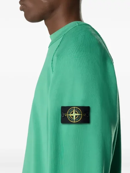 Hanorac Stone Island cu strasuri verde
