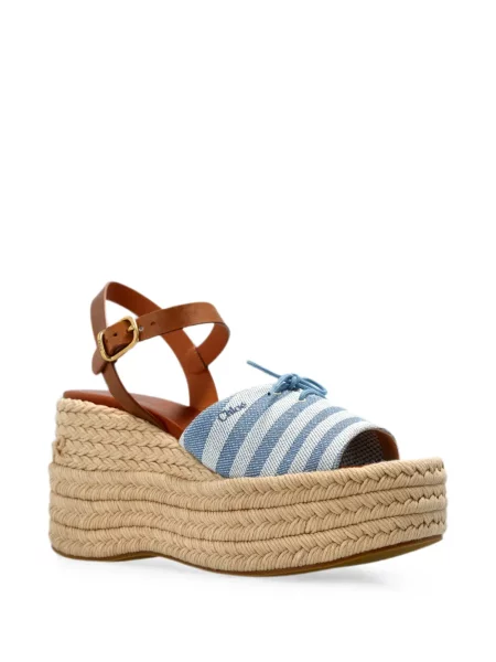 Sandale Chloé cu platformă maro