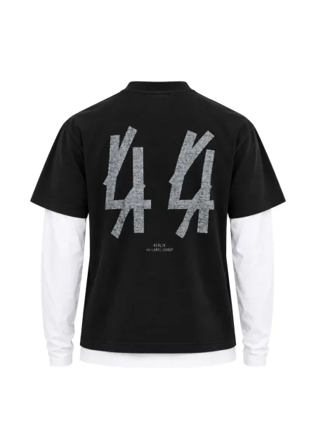 Tricou 44 Label Group cu imagine negru