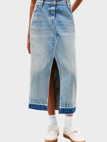 Джинсовая юбка Tommy Jeans синяя