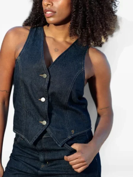 Vestă denim Soeur Et Frères albastru