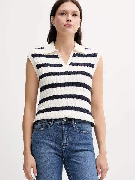 Tommy Hilfiger brezrokavnik bež