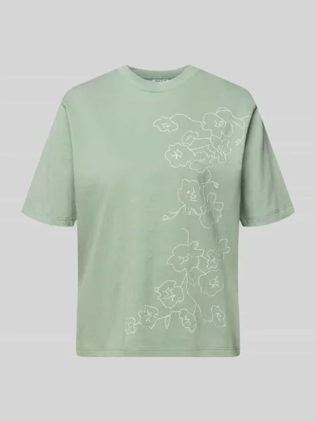 T-shirt z haftowanym motywem i dekoltem w kształcie litery O Jake*s Studio Woman