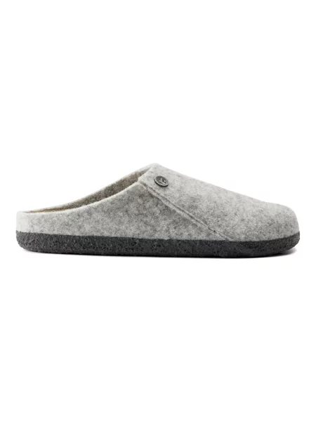 Klapki Birkenstock zamszowe szare