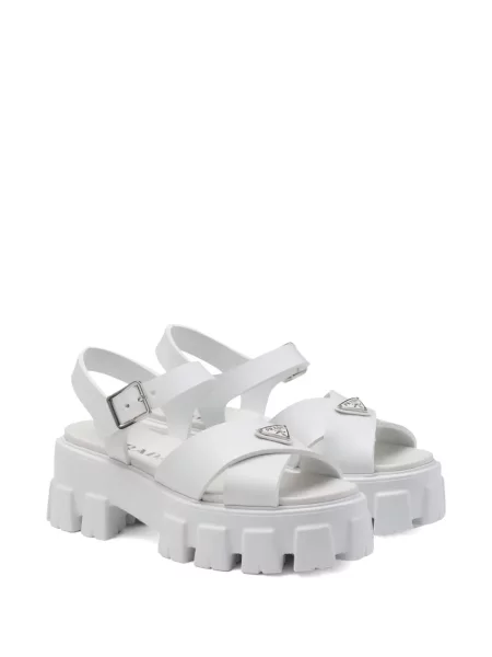 Sandale Prada cu platformă alb