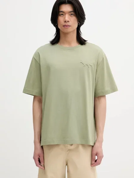 Maison Kitsuné tricou din Embossed Profile Fox Oversize