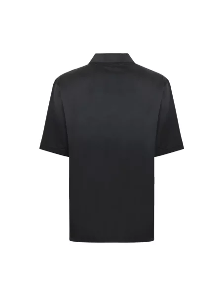 Haftowana koszulka polo Alexander Mcqueen czarna