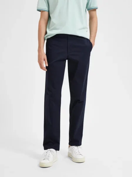SELECTED HOMME Chino hlače New Miles marine