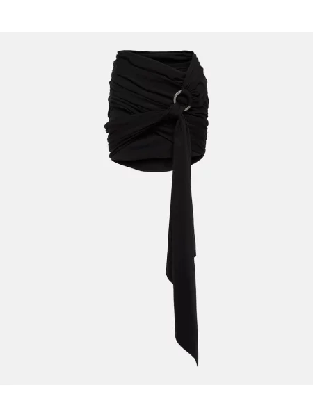 Fustă The Attico din jerseu negru