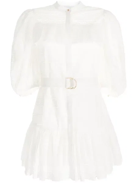 Rochie Acler din dantelă de costum alb