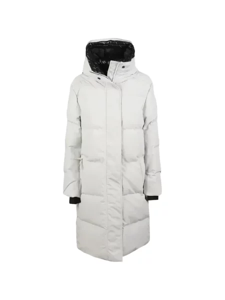 Kabát Canada Goose s kapucí šedý