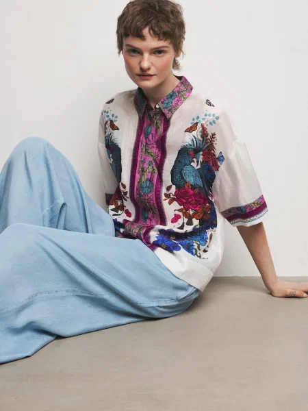 Medicine koszula z lyocellem biała