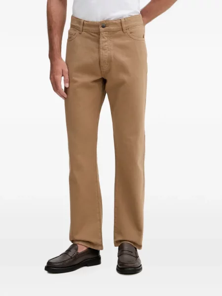 Pantaloni Benetton cu autograf maro