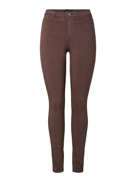 PIECES Jeggings ciocolatiu