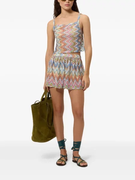 Fustă Missoni tricotate alb