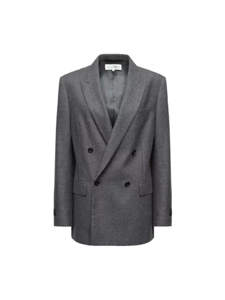 Marynarka Mm6 Maison Margiela wełniana szara