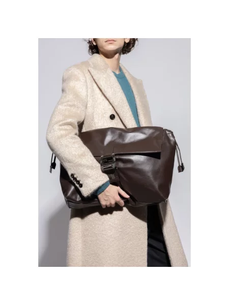Torba crossbody Fendi brązowa