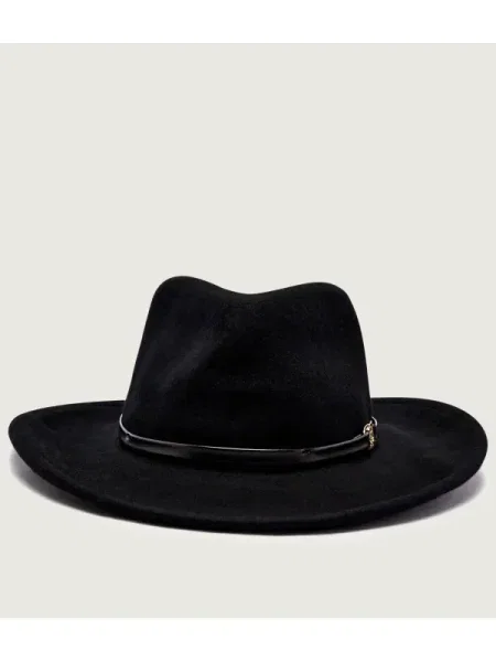 Liu Jo De lână pălărie TESA negru