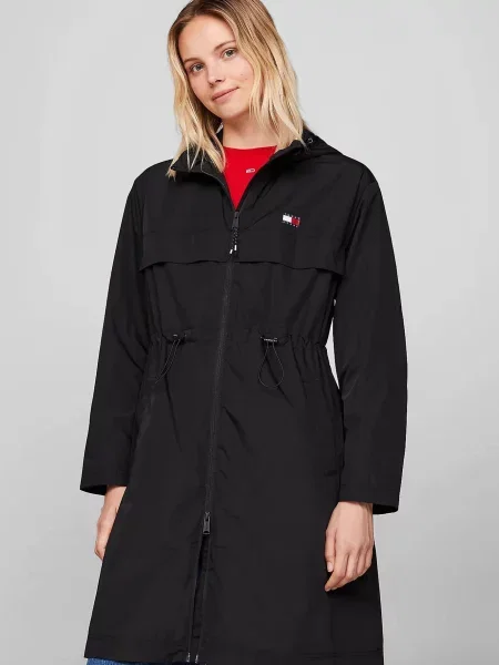 Тренч Tommy Jeans чорний