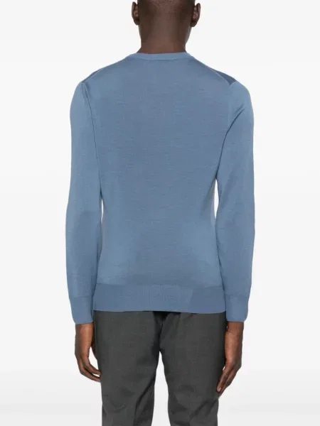 Tricou Canali de lână albastru