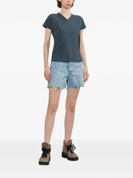 Pantaloni scurți din denim Rag & Bone albastru