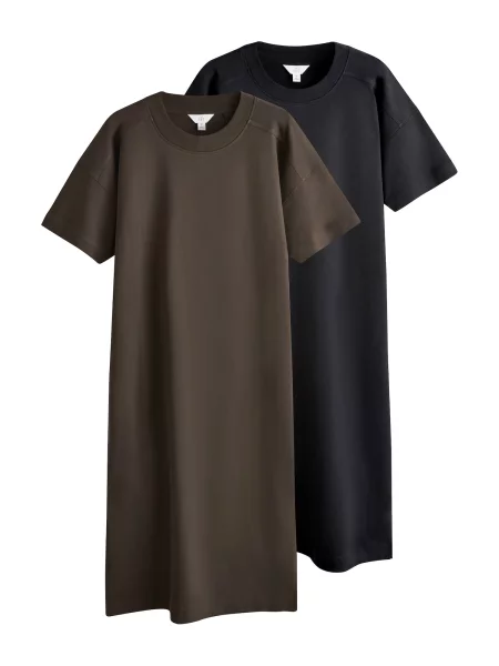 The Set Rochie ciocolatiu negru