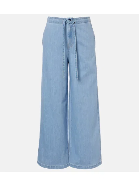 Blugi Ag Jeans cu picior lat albastru