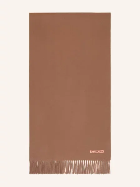 Acne Studios Szal braun beżowa