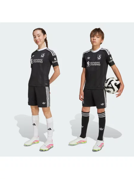 Brankářské třetí šortky Liverpool FC ve verzi pro děti černé