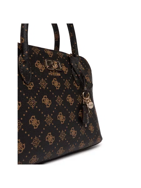 Сумка Guess с автографом коричневая