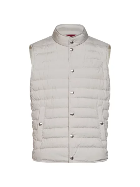 Matlasat vestă Brunello Cucinelli gri
