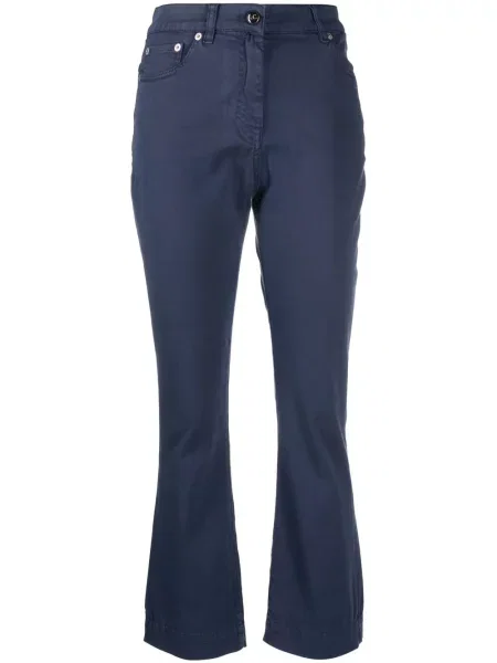 Jeansy dzwony Semicouture o krotszym kroju dzwony niebieskie