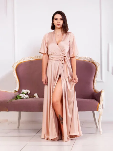 OnLady Сукня максі бежевий