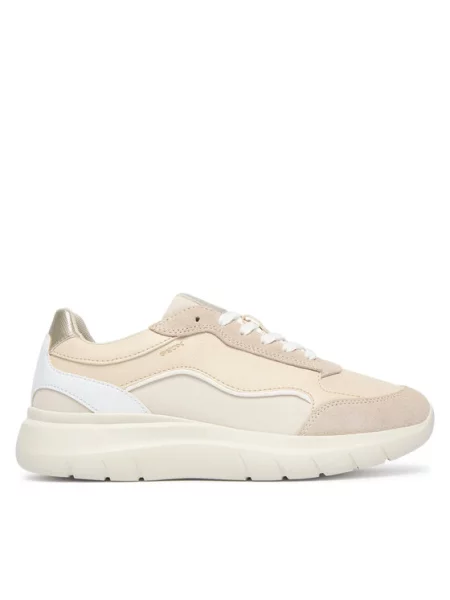 Geox Sneakersy D Plummery jasny beżowy