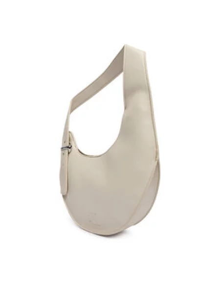 Calvin Klein Ročna torba Asym Buckle Shoulder Bag Kremna