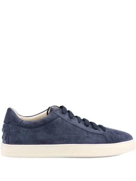 Sneakerși Tod's din piele de căprioară cu tepi albastru