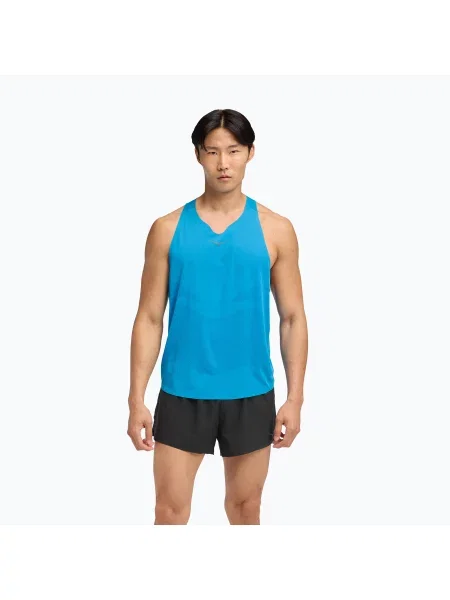 Tricou de alergare pentru bărbați HOKA Race Singlet hoka blue albastru