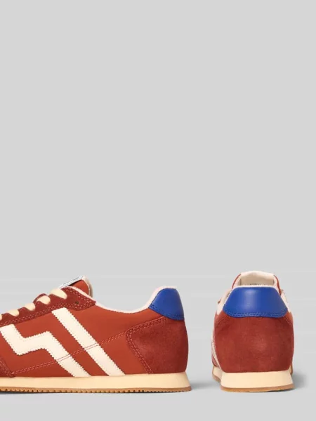 Sneakersy z mieszanki skóry i tkaniny model Beylana' Gant pomarańczowe