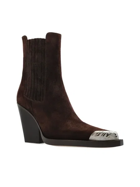 Botine Paris Texas din piele de căprioară maro