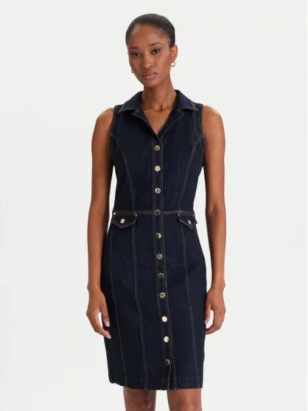 Sukienka jeansowa Guess niebieska