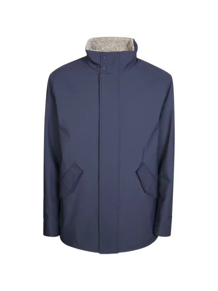 Geacă Herno din fleece albastru
