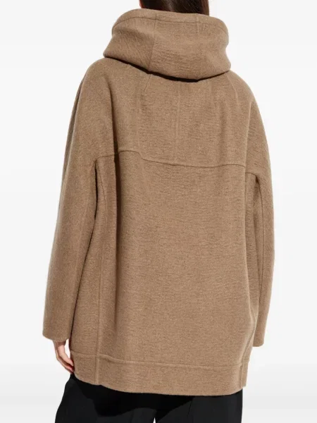 Geacă Max Mara cu glugă maro