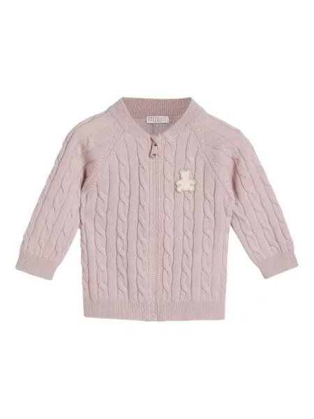 Sweter dziecięcy Brunello Cucinelli różowy